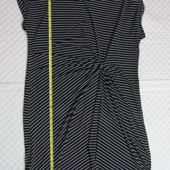 Kenneth Cole Reaction Black and White Striped Dress - Picture 2 of 9